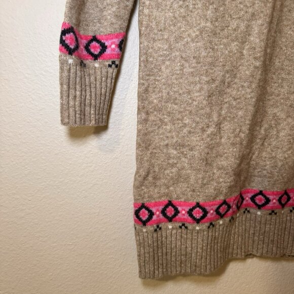 Loft Fair Isle Print Knit Sweater Dress Womens Size XS NWT $89 Acrylic Blend - Picture 7 of 11